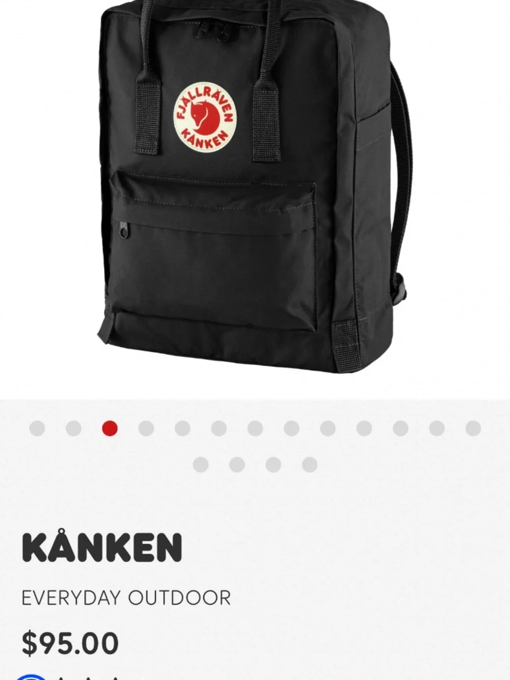 Fjalraven Kanken backpack like new